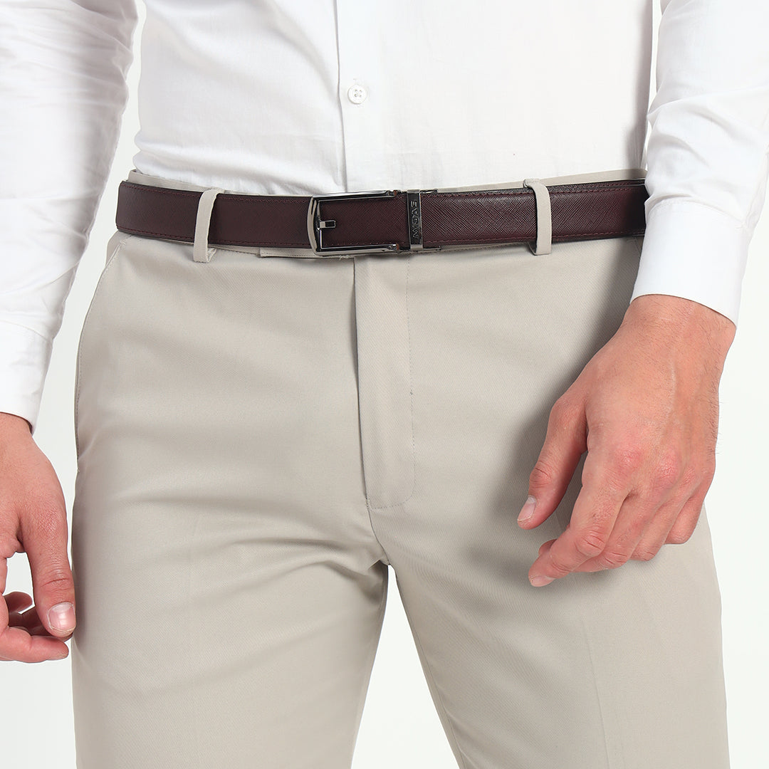 No Hole Leather Belt