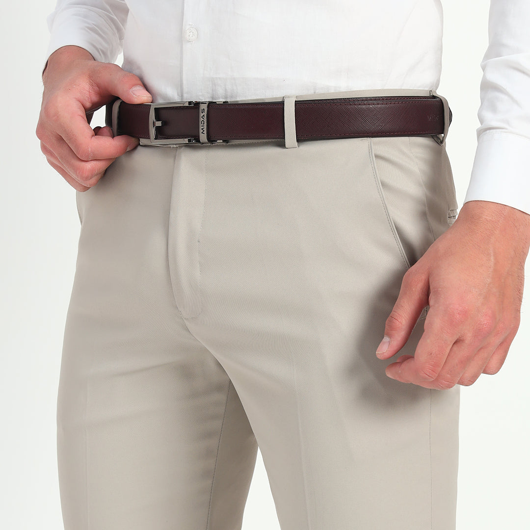 No Hole Leather Belt