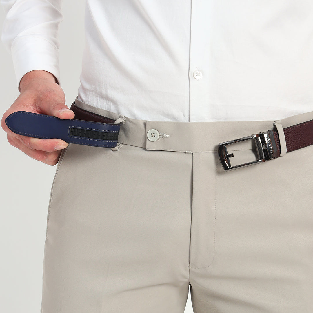 No Hole Leather Belt