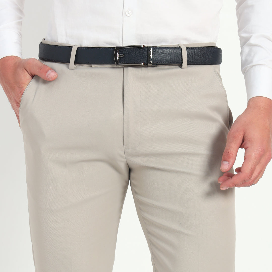 No Hole Leather Belt