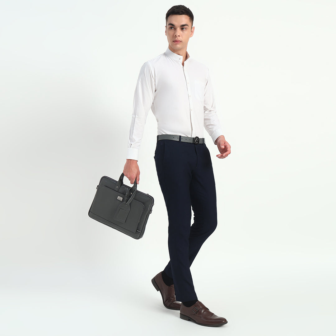 Midas Leather Slim Laptop Bag