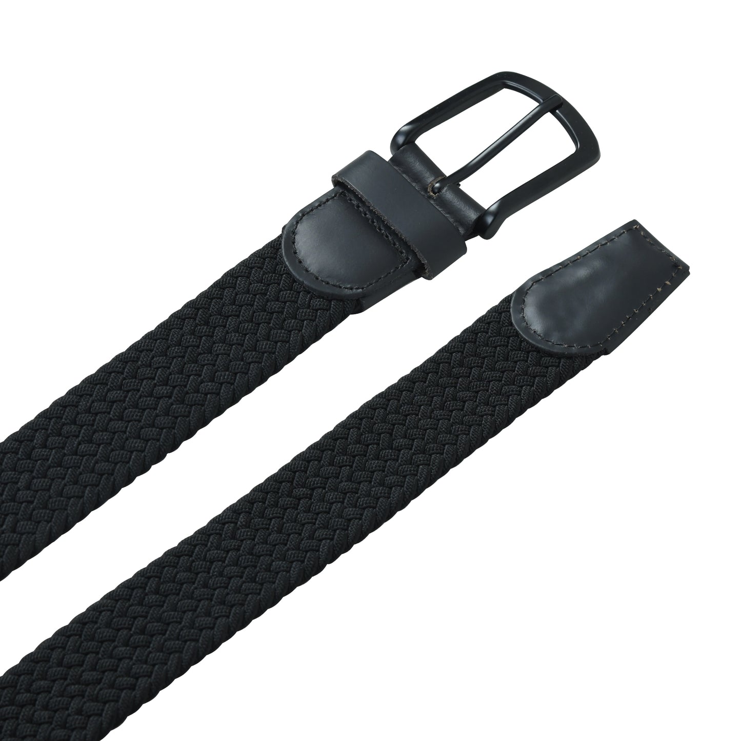 Premium Black Stretchable Canvas Leather Belt