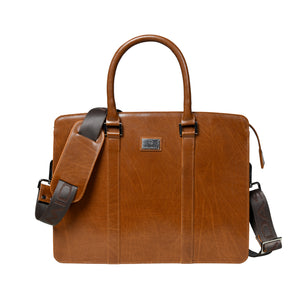 Premium Spanish Leather Laptop Bag
