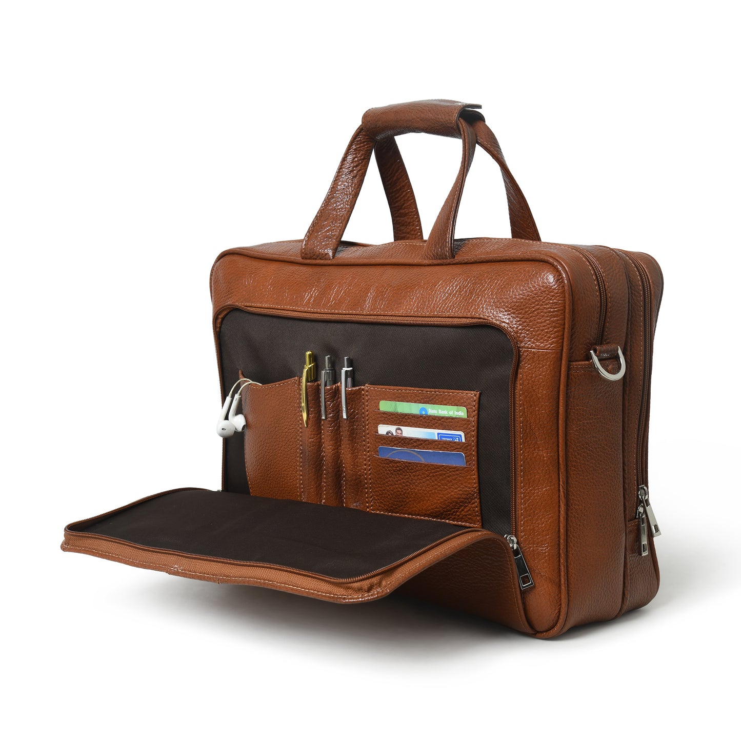 Midas Leather Travel Laptop Bag