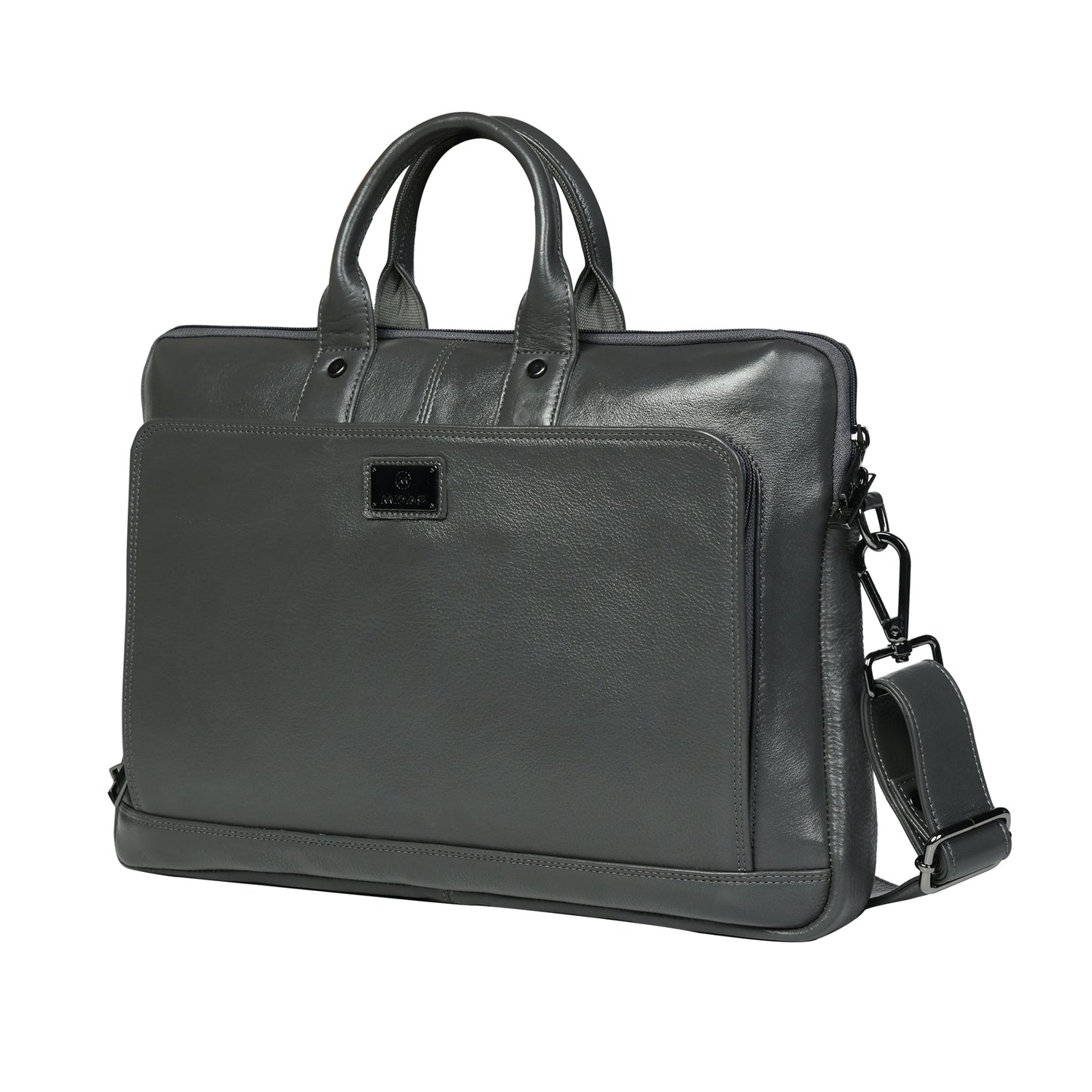 Midas Leather Slim Laptop Bag