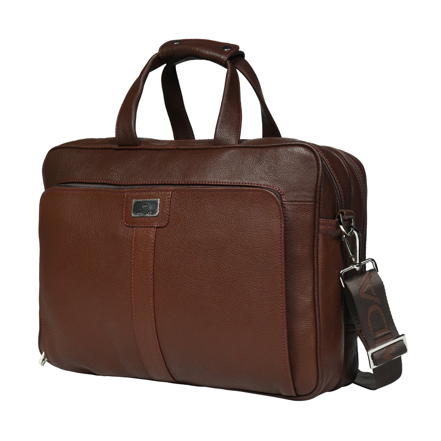 Midas Leather Travel Laptop Bag