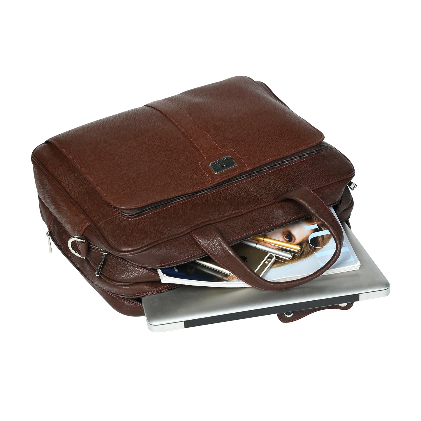 Midas Leather Travel Laptop Bag