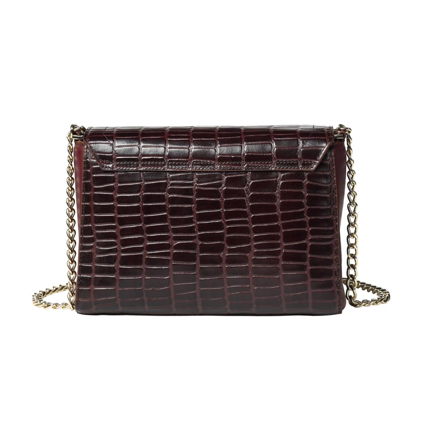 Women Crocodile Texture Leather Sling Bag