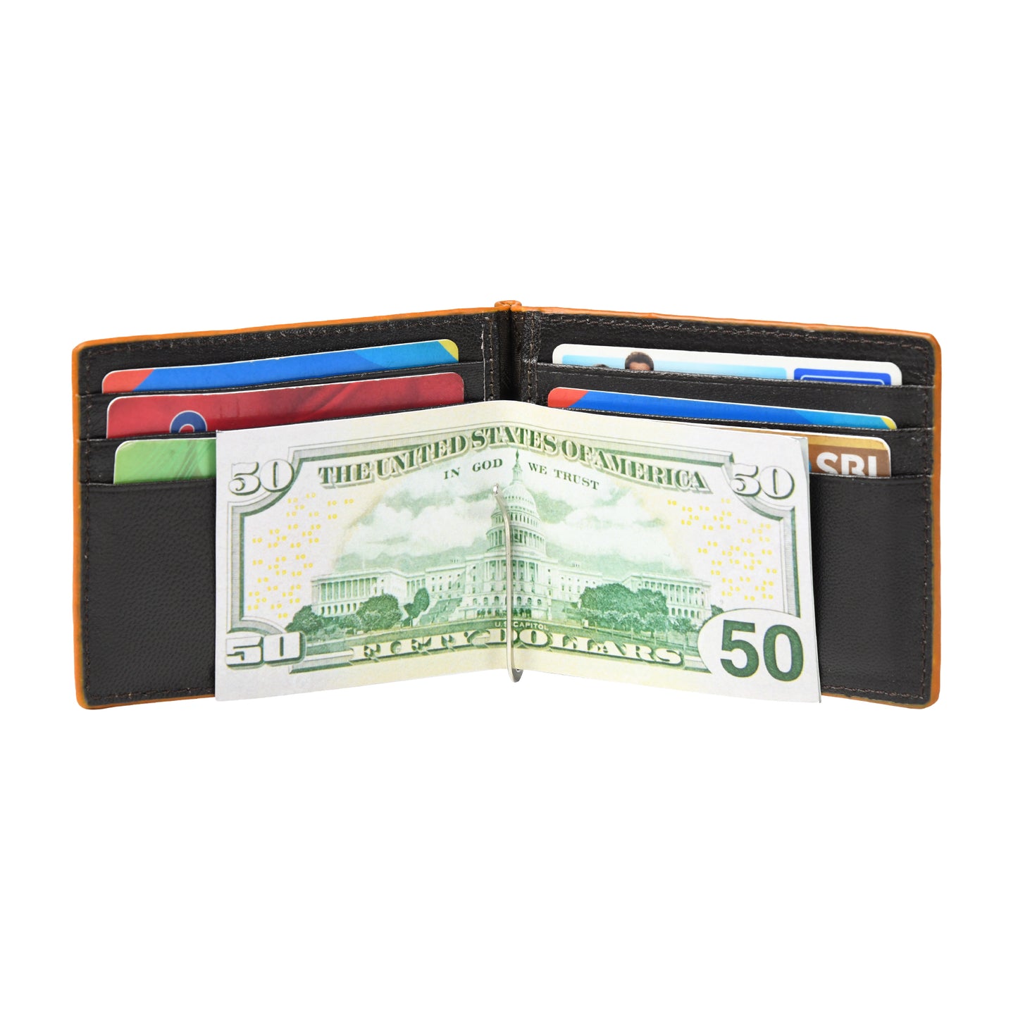 Brown Handmade Leather Wallets Inside Photo