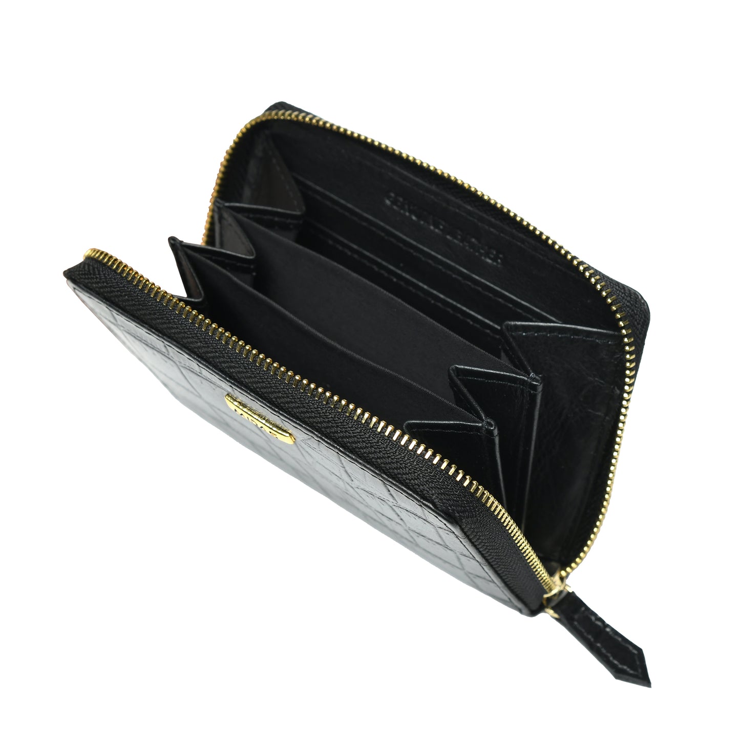 Men & Women Leather Wallet Croco Design Gift Pack