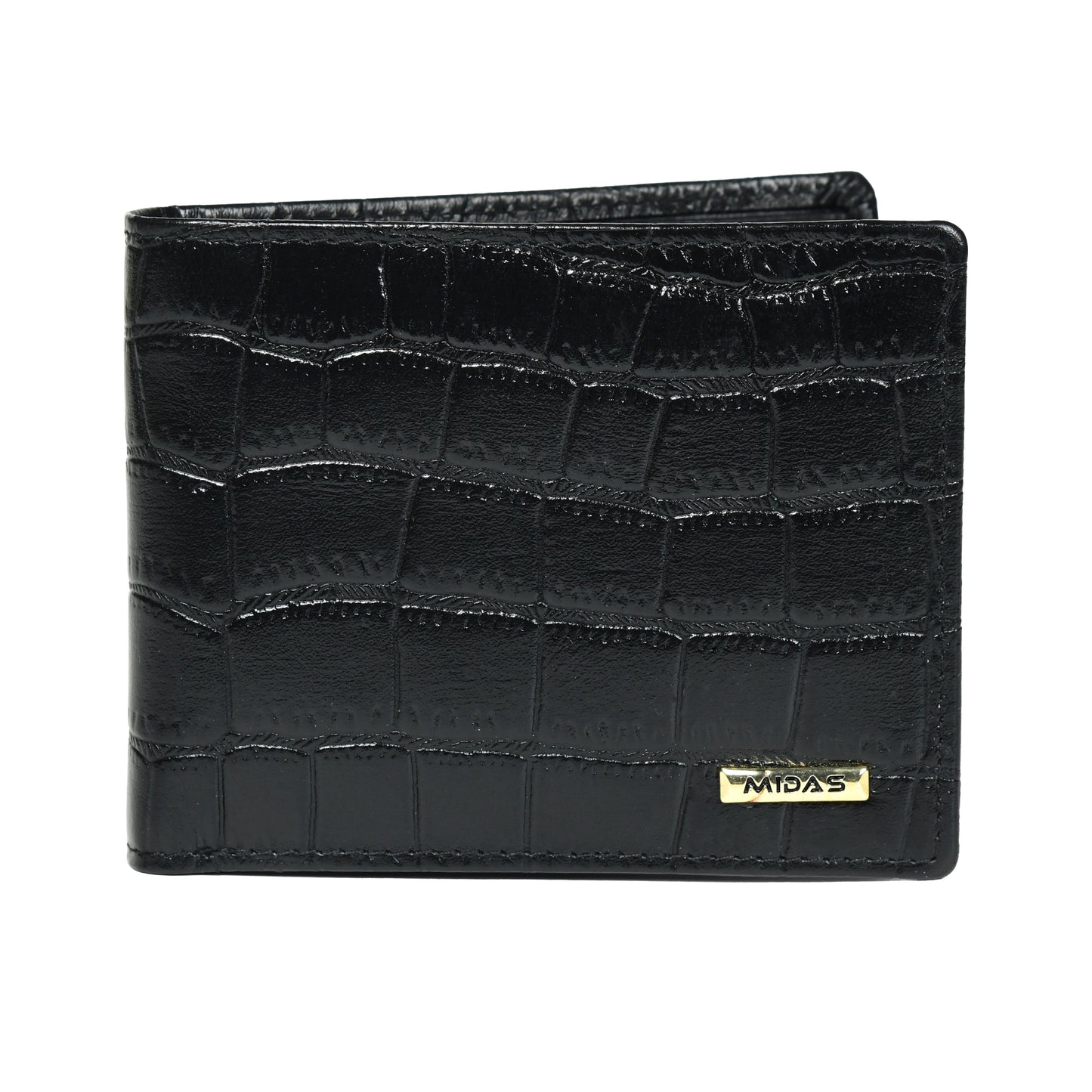 Men & Women Leather Wallet Croco Design Gift Pack