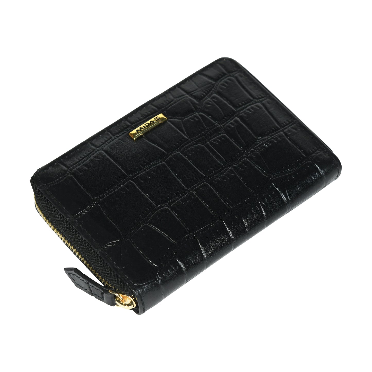 Men & Women Leather Wallet Croco Design Gift Pack