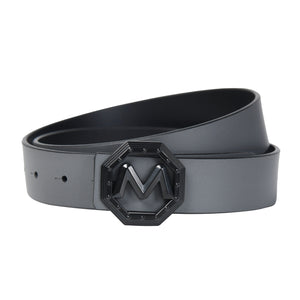 Face to Face Reversible Leather Belt with Signature Midas Buckle