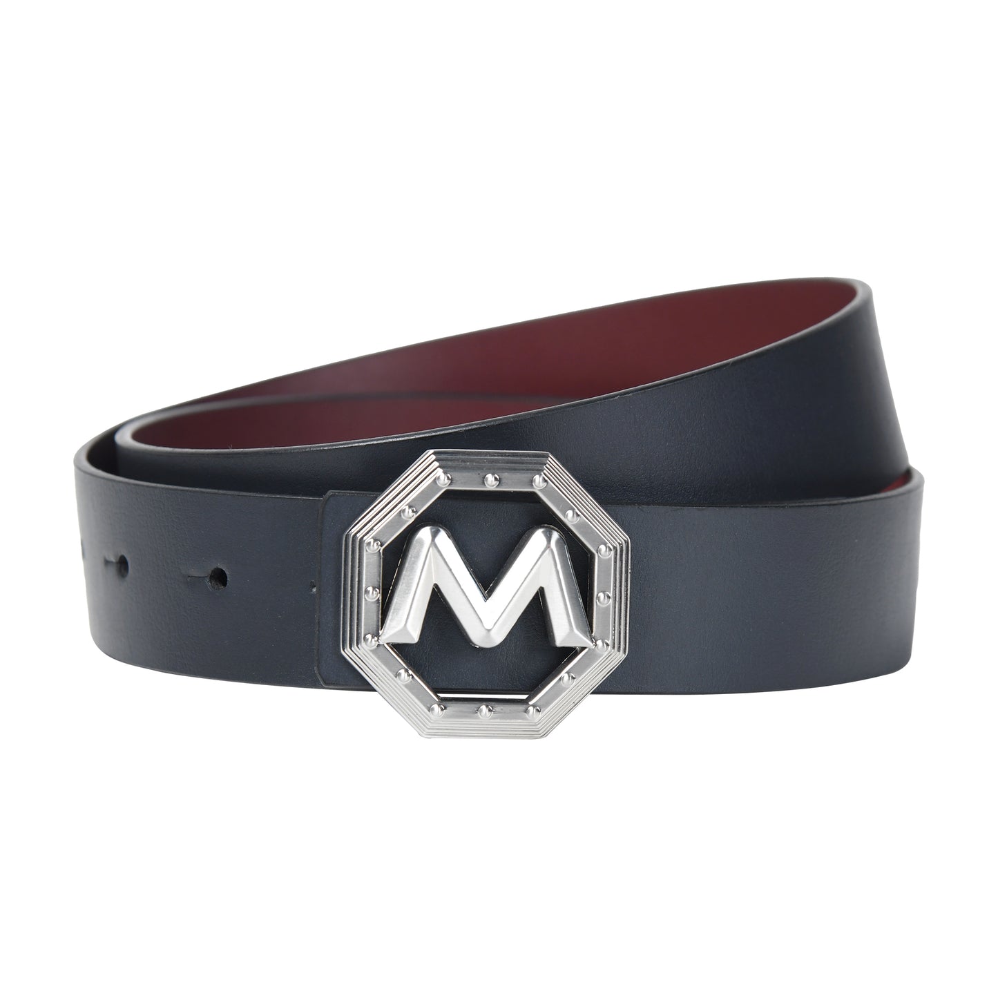 Face to Face Reversible Leather Belt with Midas Signature Buckle