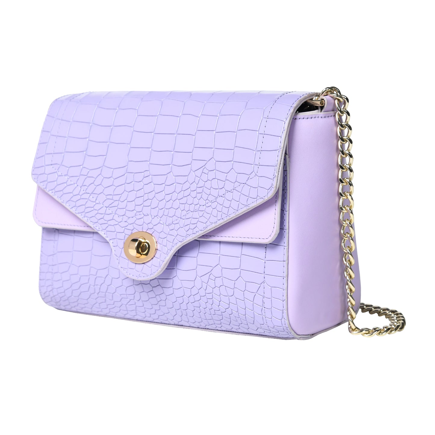 Women Crocodile Texture Leather Sling Bag