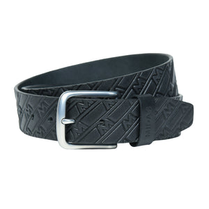 Midas Casual Belt with Signature M Pattern Emboss