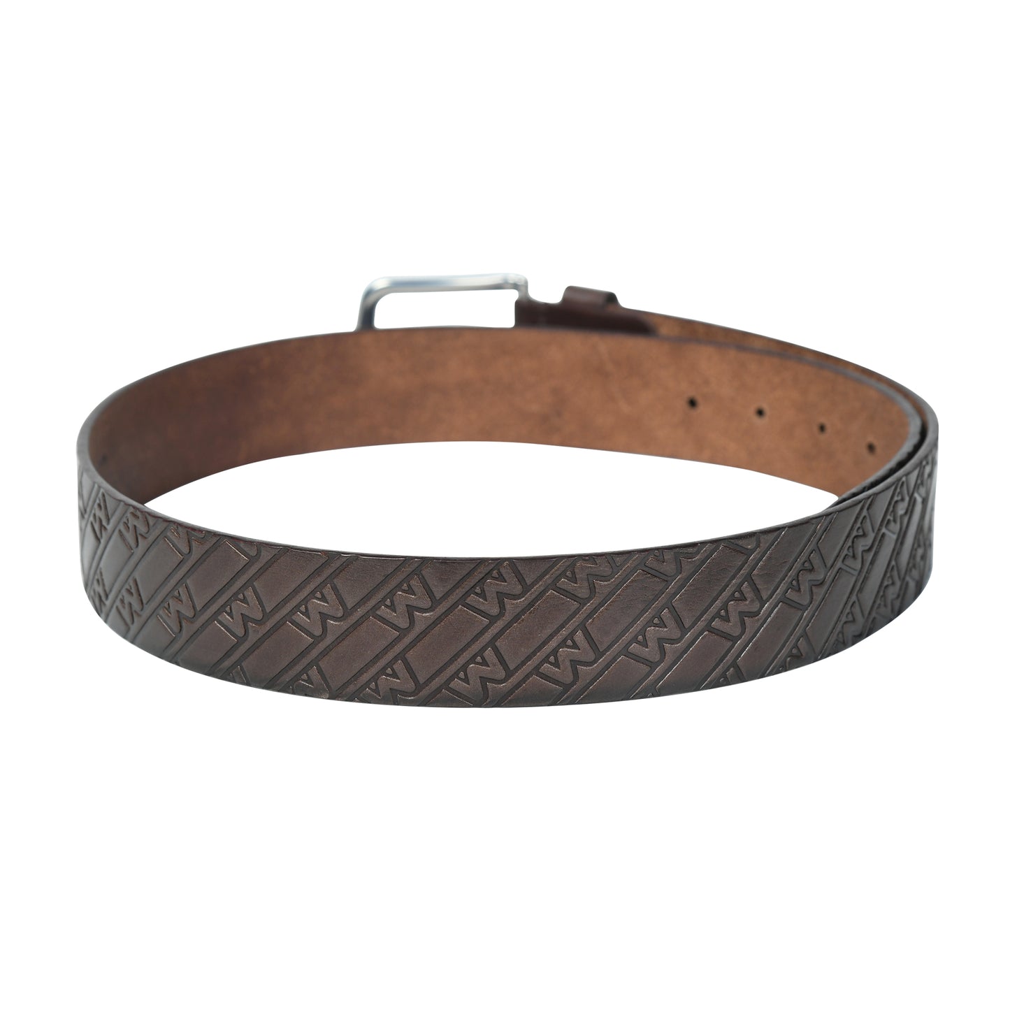 Midas Casual Belt with Signature M Pattern Emboss