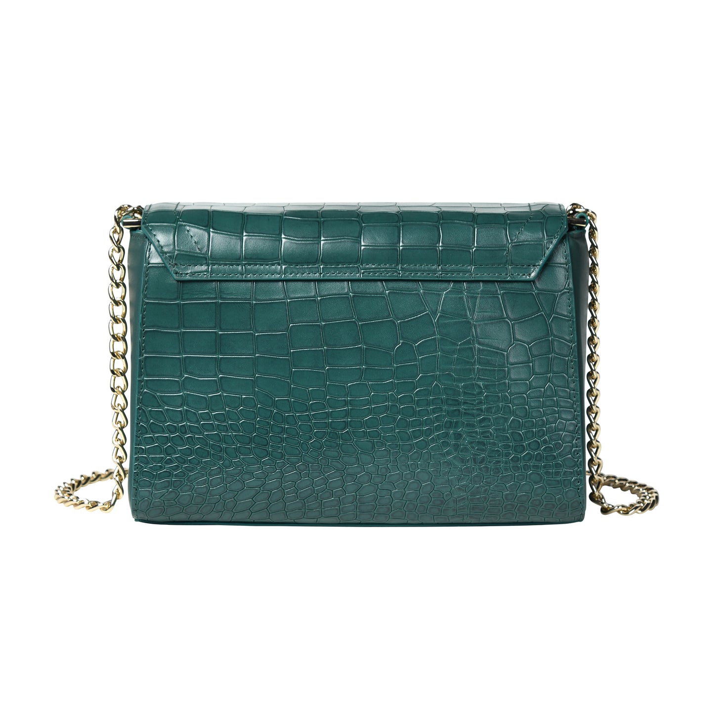 Women Crocodile Texture Leather Sling Bag