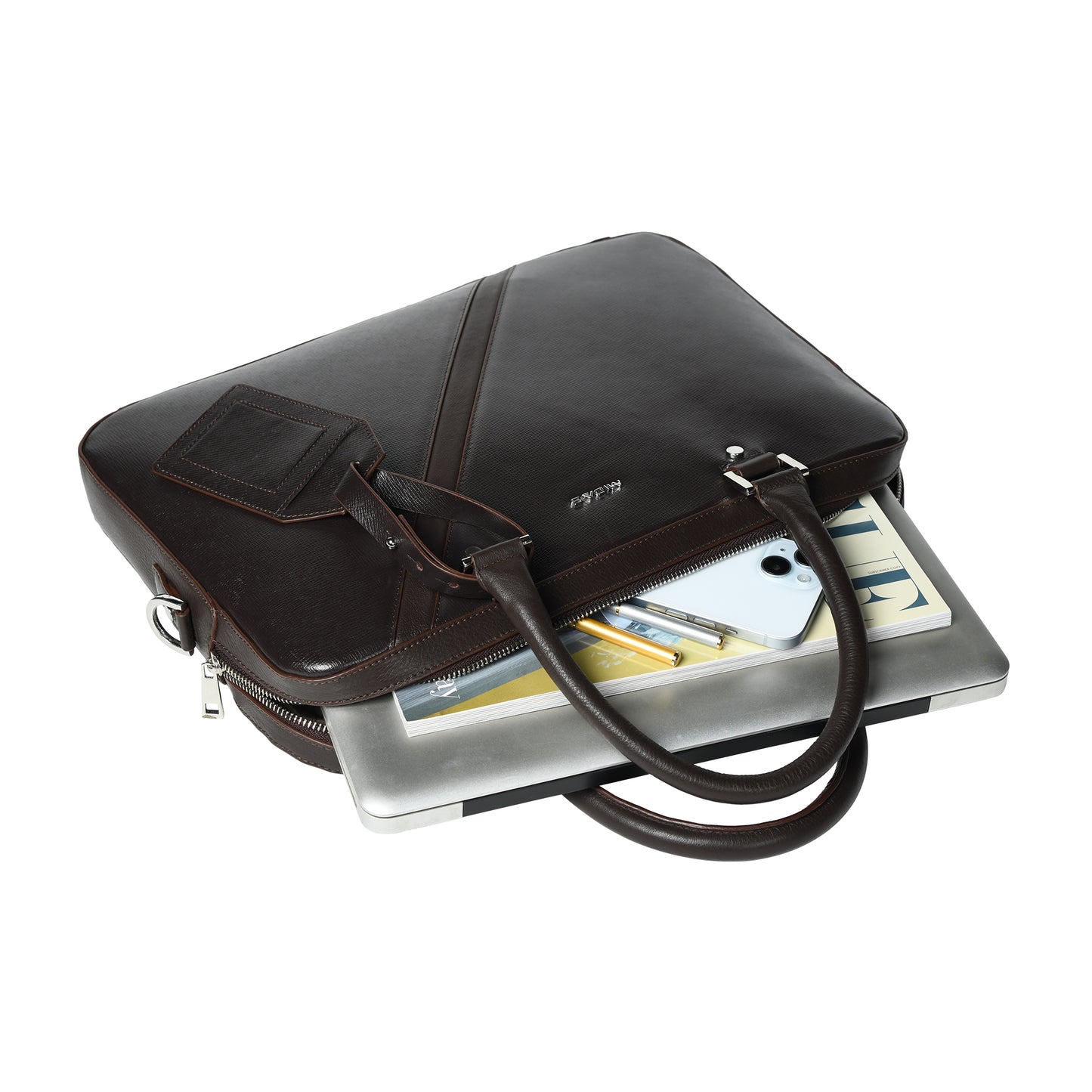 Men Leather Sleek Laptop Bag