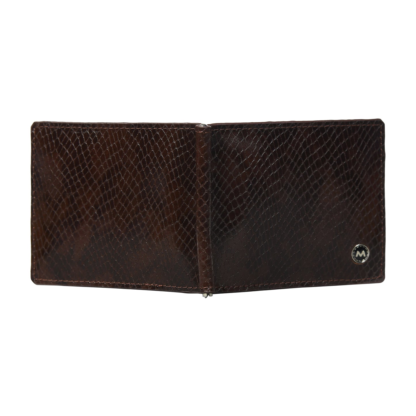Men Premium Leather Money Clipper Wallet