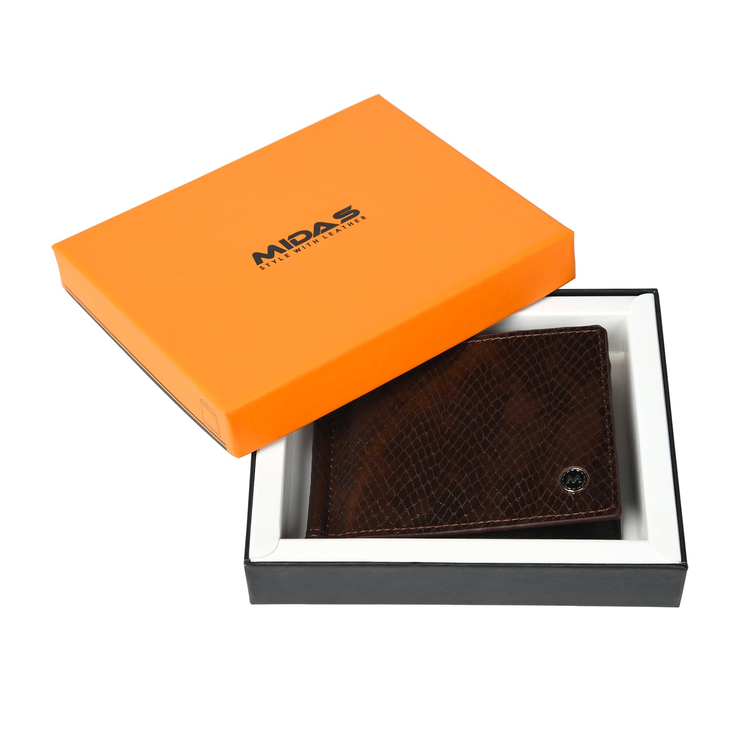 Men Premium Leather Money Clipper Wallet
