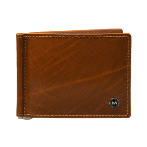 Tan Handmade Leather Wallets Front Photo