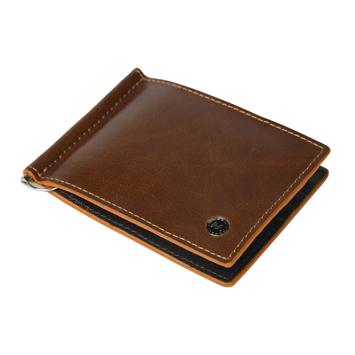 Men Premium Leather Money Clipper Wallet