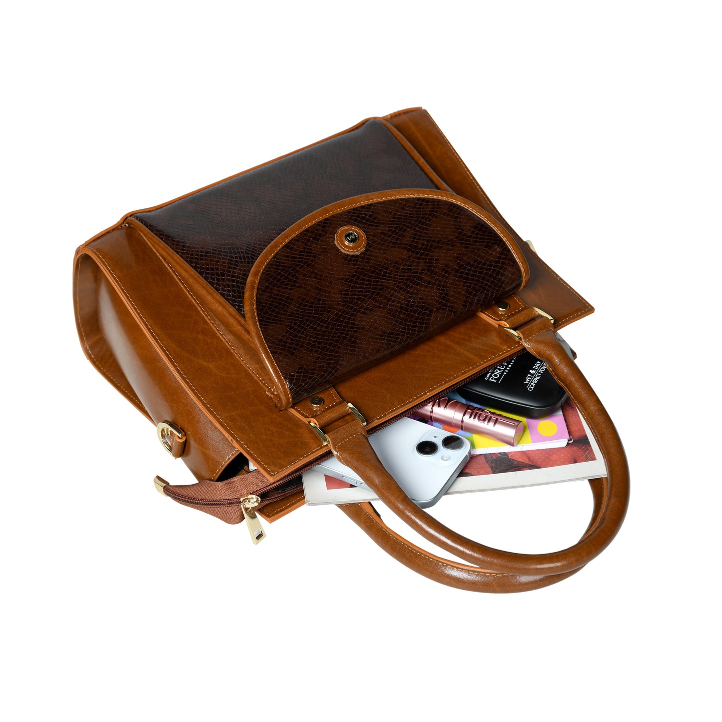Ladies Premium Leather Hard Handbag