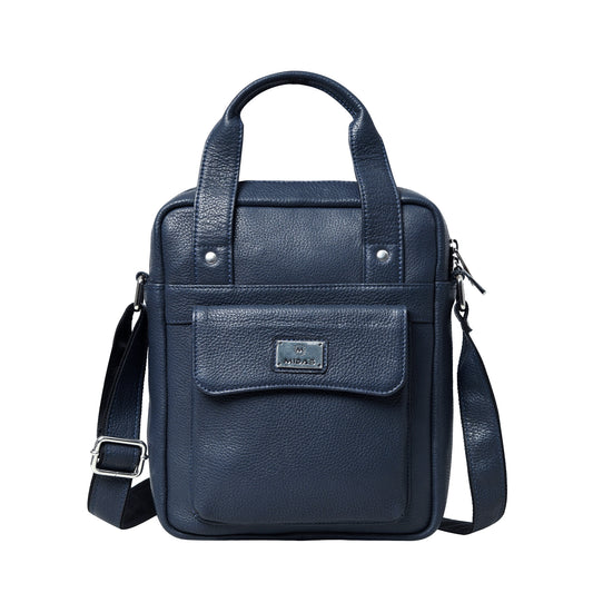 Midas Leather Sling Bag – Blue | Premium Everyday Crossbody Bag