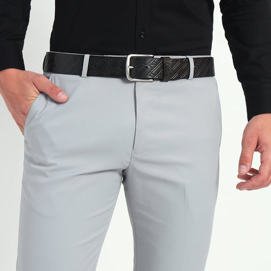 Midas Casual Belt with Signature M Pattern Emboss