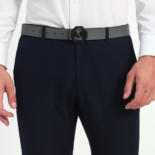 Face to Face Reversible Leather Belt with Signature Midas Buckle