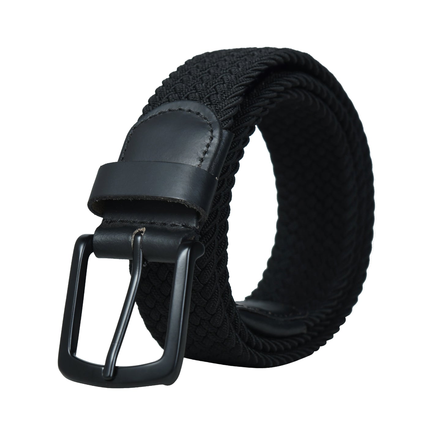 Premium Black Stretchable Canvas Leather Belt