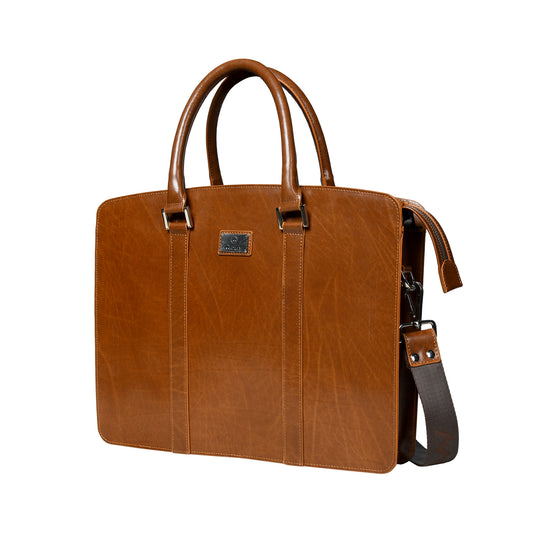 Premium Spanish Leather Laptop Bag