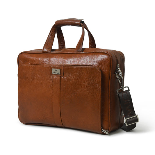Midas Leather Travel Laptop Bag
