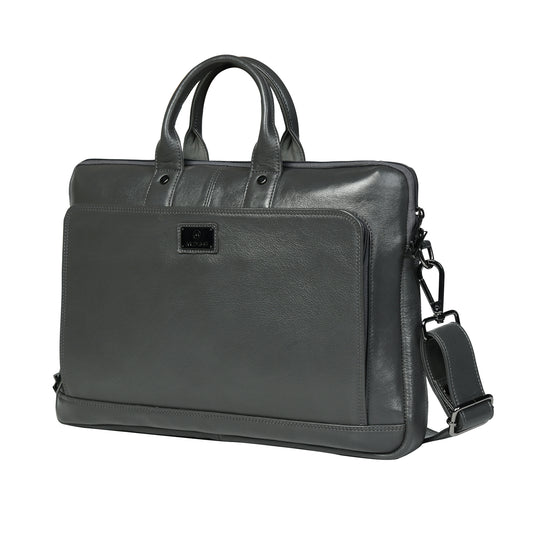 Midas Leather Slim Laptop Bag