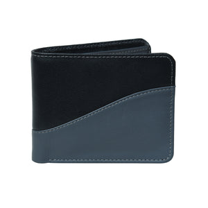 Men Two Tone Genuine Leather Wallet
