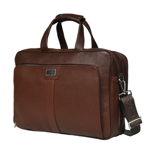 Midas Leather Travel Laptop Bag