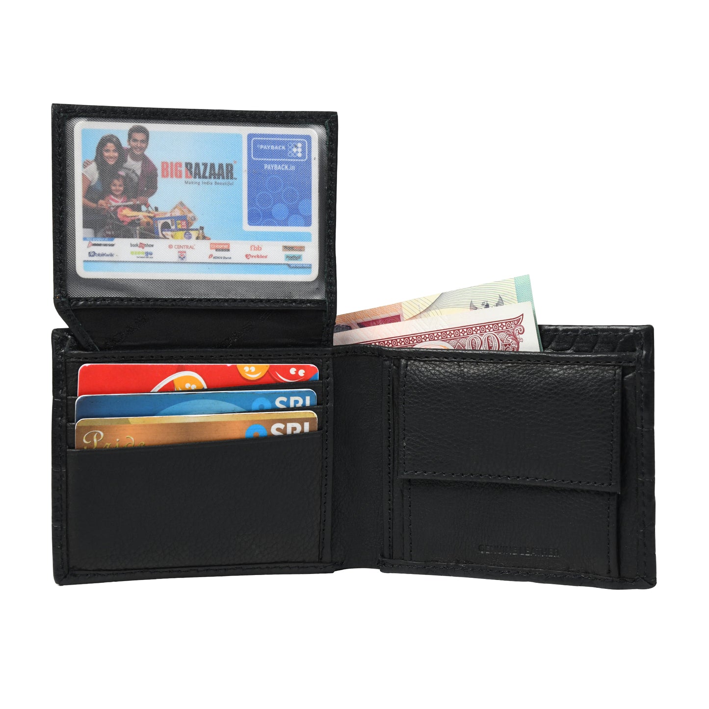 Men Crocodile Texture Leather Wallet