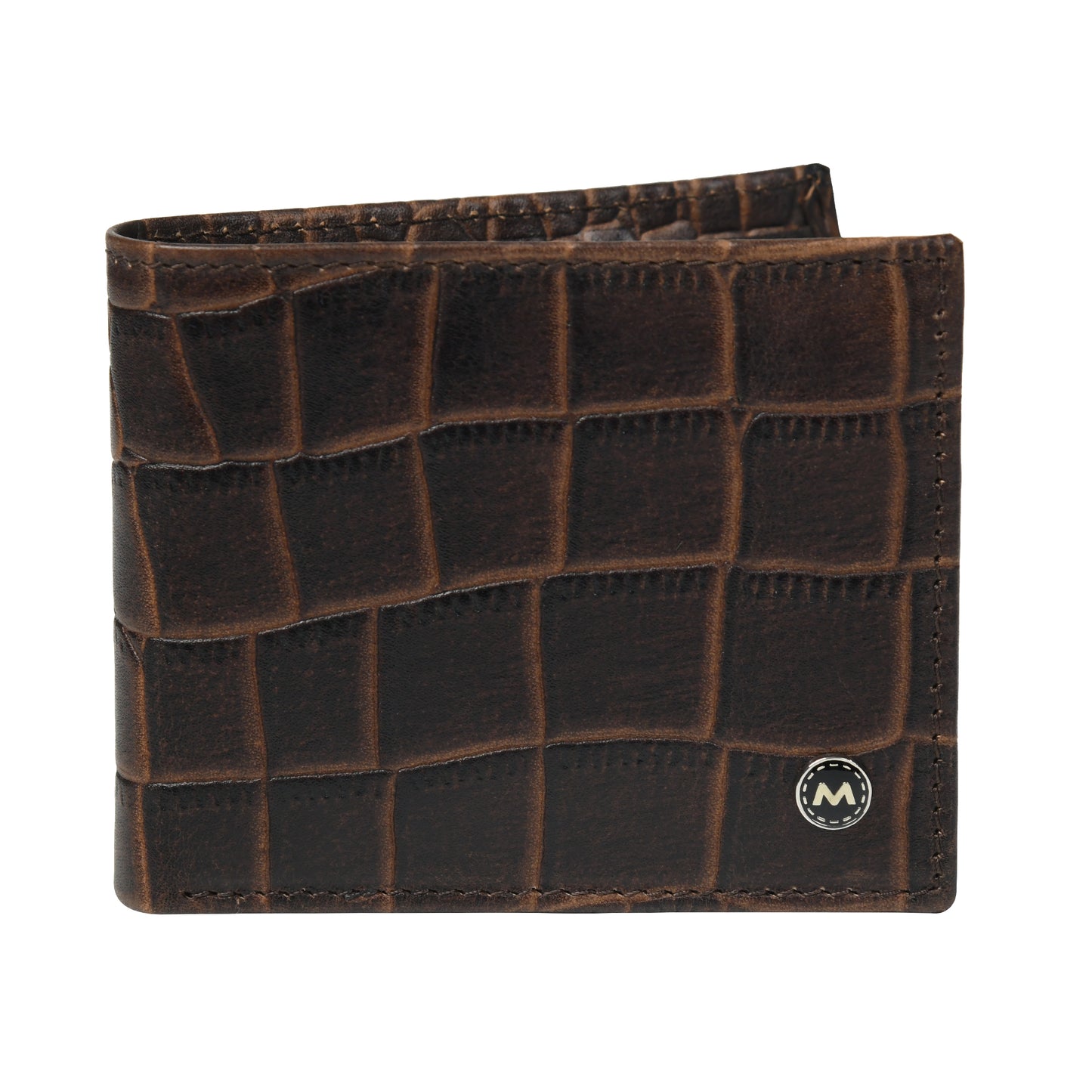 Men Crocodile Texture Leather Wallet