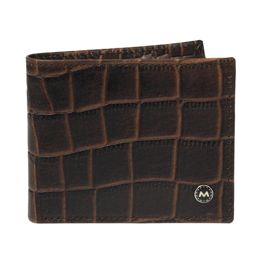 Men Crocodile Texture Leather Wallet