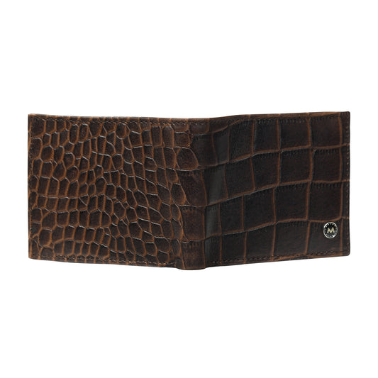 Men Crocodile Texture Leather Wallet