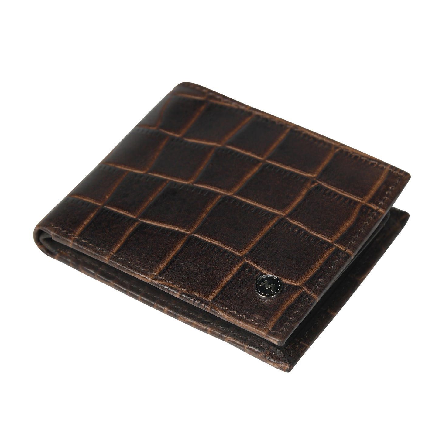 Men Crocodile Texture Leather Wallet
