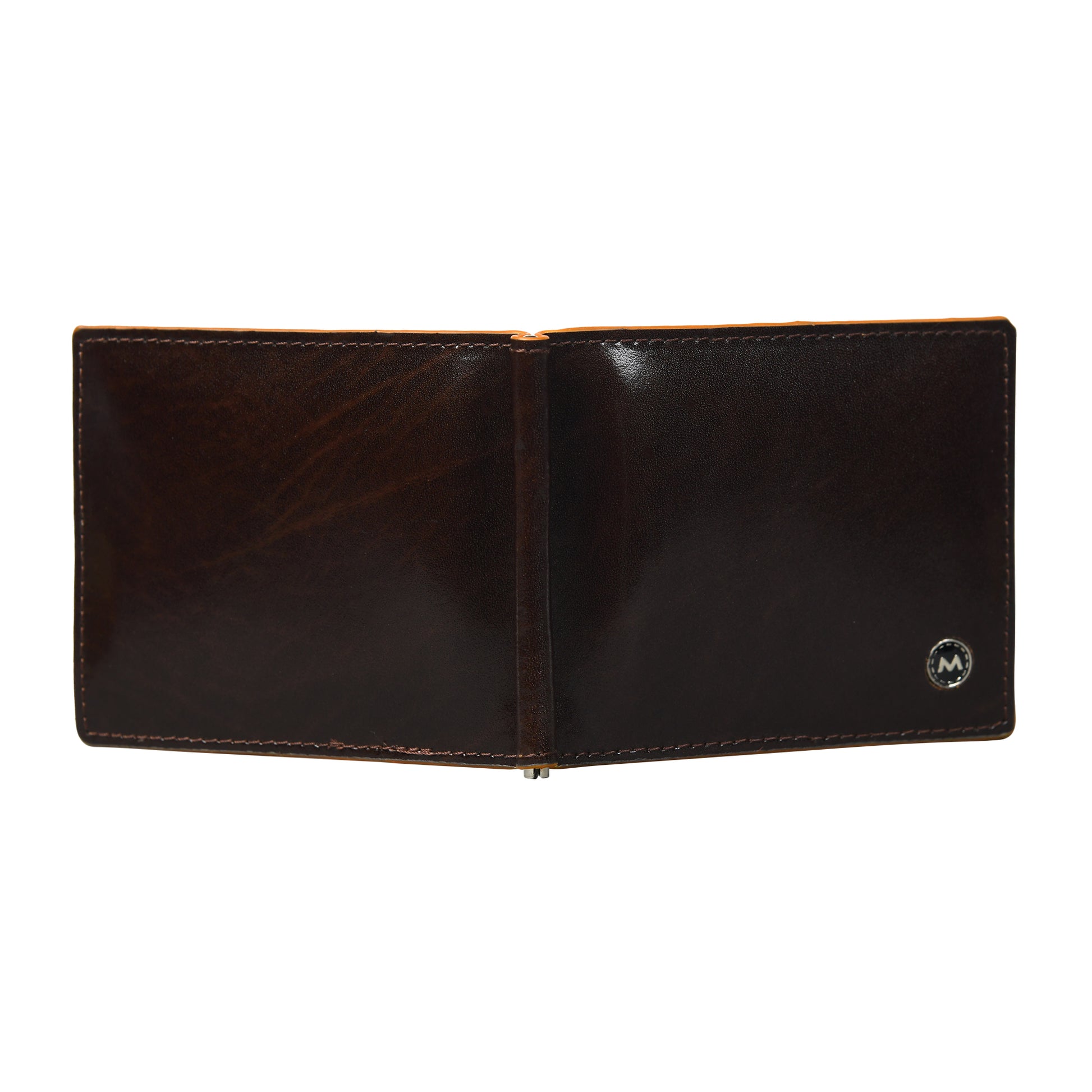 Brown Handmade Leather Wallets Back Photo