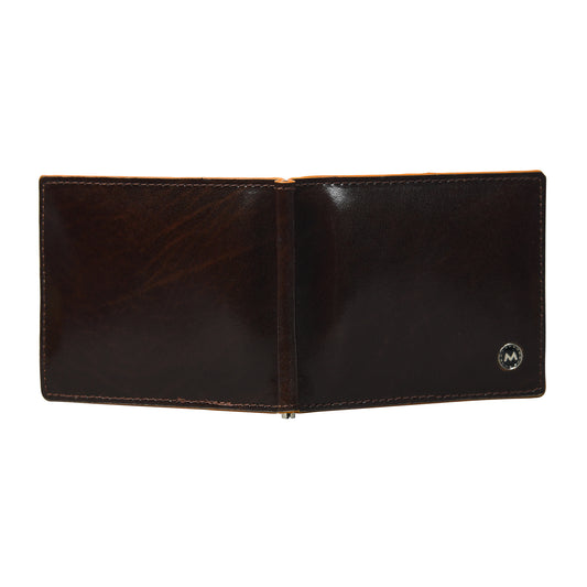 Brown Handmade Leather Wallets Back Photo