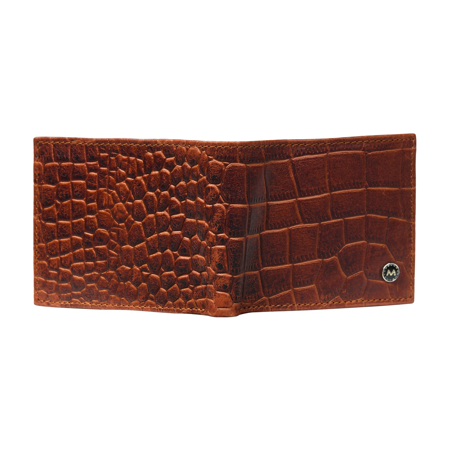 Men Crocodile Texture Leather Wallet