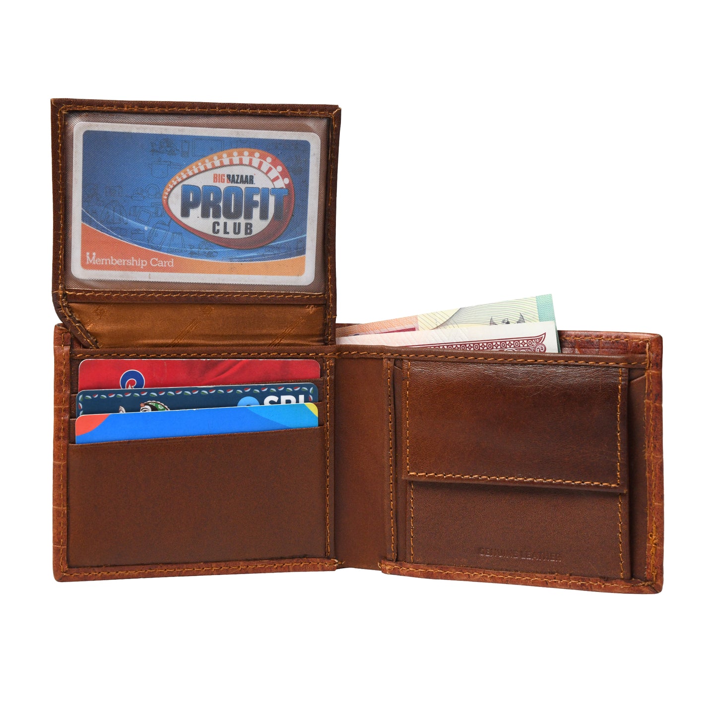 Men Crocodile Texture Leather Wallet