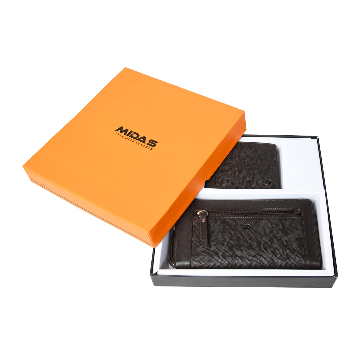 Genuine Leather Combo Gift Set for Men & Women – Wallet & Clutch