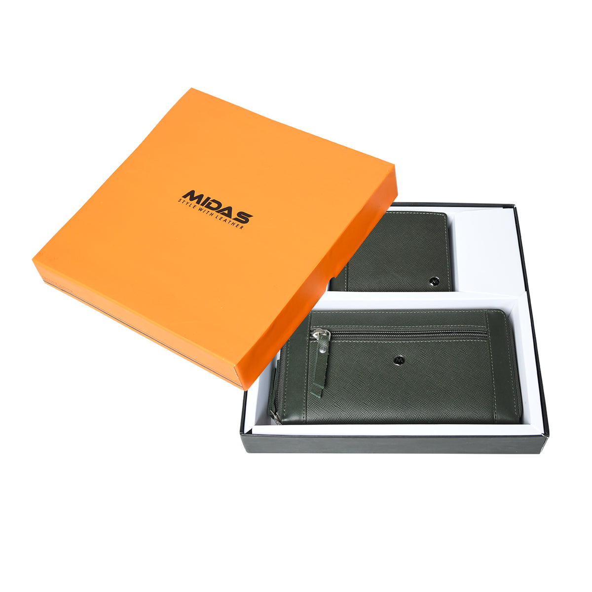 Genuine Leather Combo Gift Set for Men & Women – Wallet & Clutch