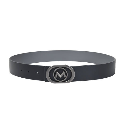 Men’s Premium Face To Face Reversible Leather Belt - Midas Signature Buckle