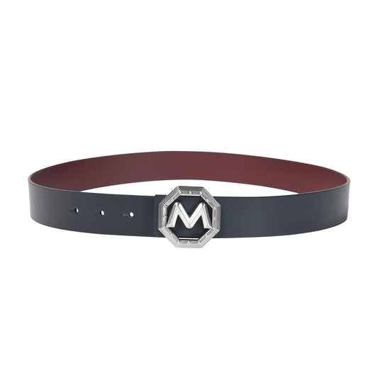 Face to Face Reversible Leather Belt with Midas Signature Buckle
